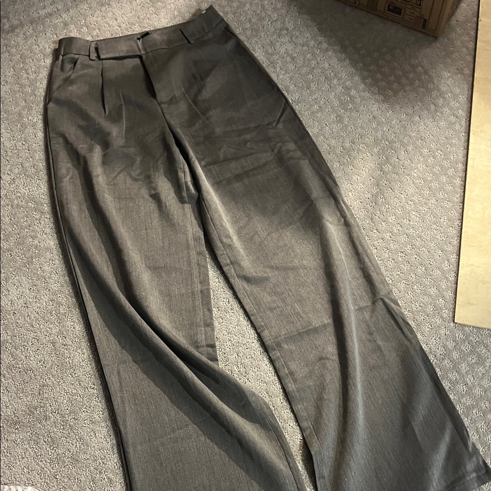Boohoo Charcoal Dress Suit